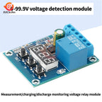 DC 5V 12V 24V Voltage Detection Module Relay LED Digital Display Circuit Monitoring Module Voltage Range 0-99.9V