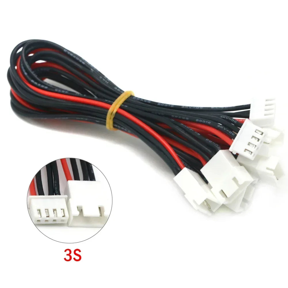 10pcs JST-XH 1S 2S 3S 4S 5S 6S 7S 8S 30cm 22AWG Lipo Balance Wire Extension Charged Cable Lead Cord for RC Lipo Battery charger