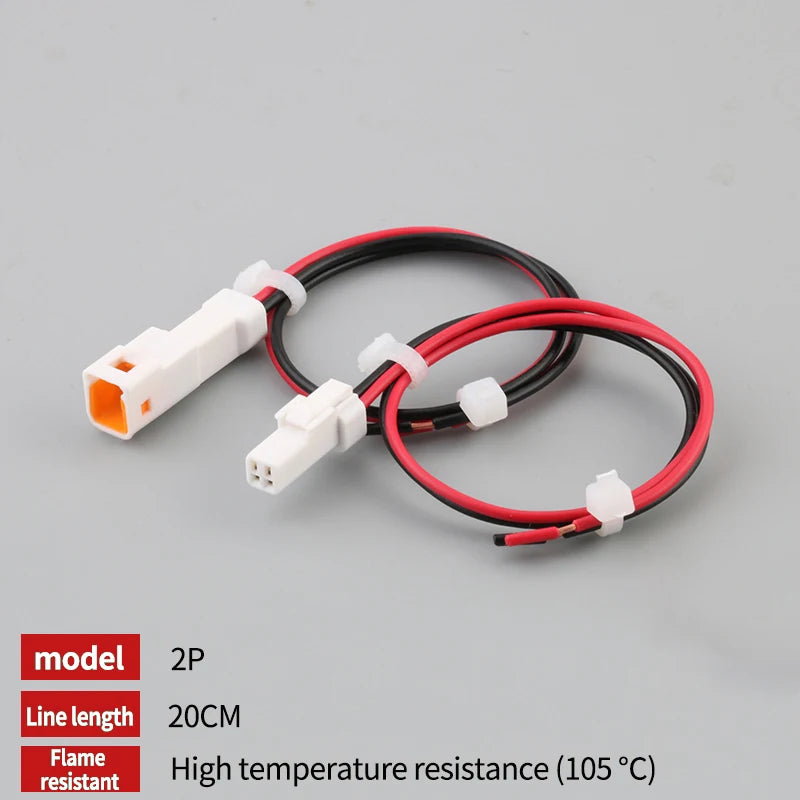 1 Set JST Automobile Car Waterproof Connector 2/3/4/6/8Pin Male&Female Harness Plug Socket with 15CM Wire 0.6MM JST02T/02R-JWPF