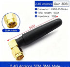WiFi Antenna 6DBI 2.4GHz Foldable Glue Stick Antenna SMA Male Connector 2400-2500MHz Signal Booster For WiFi Router Wireless