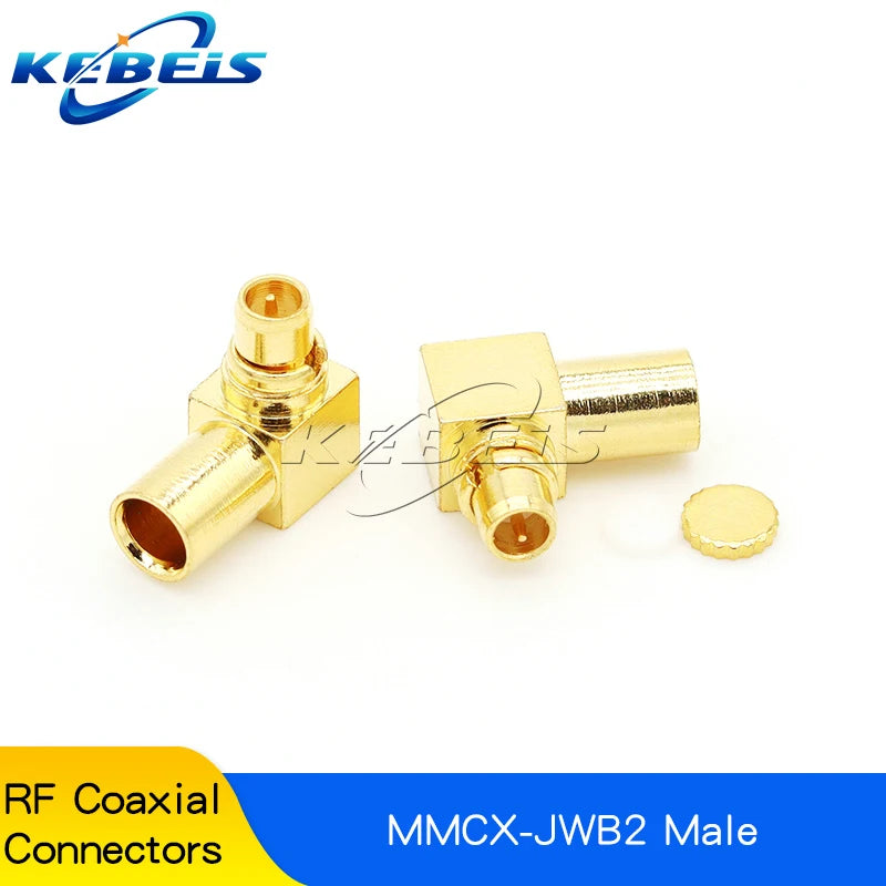 2PCS MCX-JW-1.5 Male Head MMCX-J-K-1.5 MCX MMCX Connector MMCX-JB2 Crimping RG316/405 Feeder Connector Right Angle Elbow