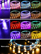 Zigbee 3.0 Smart LED Controller DC12V 5M 10M 5050 RGBW RGBWW LED Strip Light LED Flexible Strip Tuya App for Smartthings Alexa