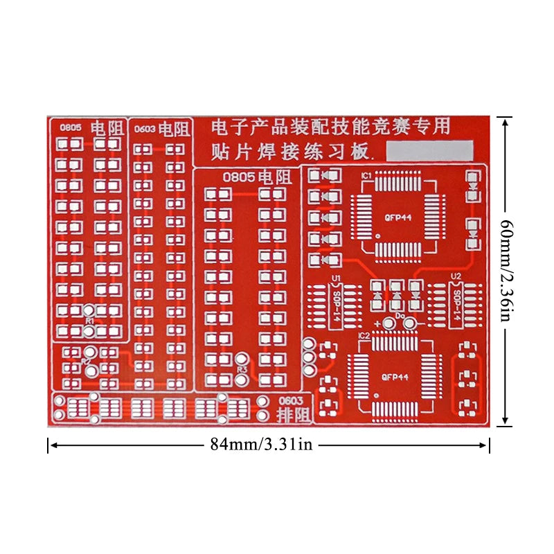 07 Patch Components Welding Practice Board Kit SMD/SMT DIY Soldering Skill Practice PCB Board Electronic Project Kits