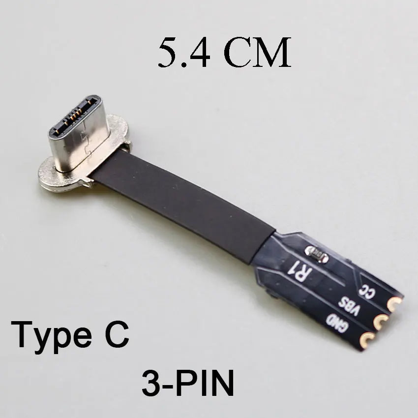 ClTGxDD 1 Piece USB C Type-C FPC 2-Pin 3-Pin with Resistor R1 Soft Flat Cable Male Head Mobile Phone Fast Charging Cable Extensi