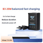 B3 20W Balance Charger for 2-3S LiPo, 7.4V 11.1V Fast RC Battery Charger for Plane Car Boat Model