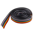 1/5meters/lot Ribbon Cable 10WAY Flat Color Rainbow Ribbon Cable Wire Rainbow Cable 10P Ribbon Cable 28AWG