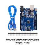 UNO R3 Official ATMEGA16U2/UNO+WiFi R3 MEGA328P Chip CH340G For Arduino UNO R3 Development Board WeMos ESP8266 USB/TYPE-C/Micro