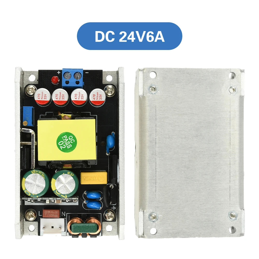Compact GaN Power Supply Board AC 95-265V to Supply Board AC 95-265V to DC 24V 4A / 12V 8A 100W/150W High-Power Switching Power