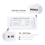 WiFi LED Strip Lights Switch LED Controller Zigbee 3.0 DC5V-24V Tuya CCT RGB RGBW RGBCCT COB Neon Tape Dimmable Smart Dimmer