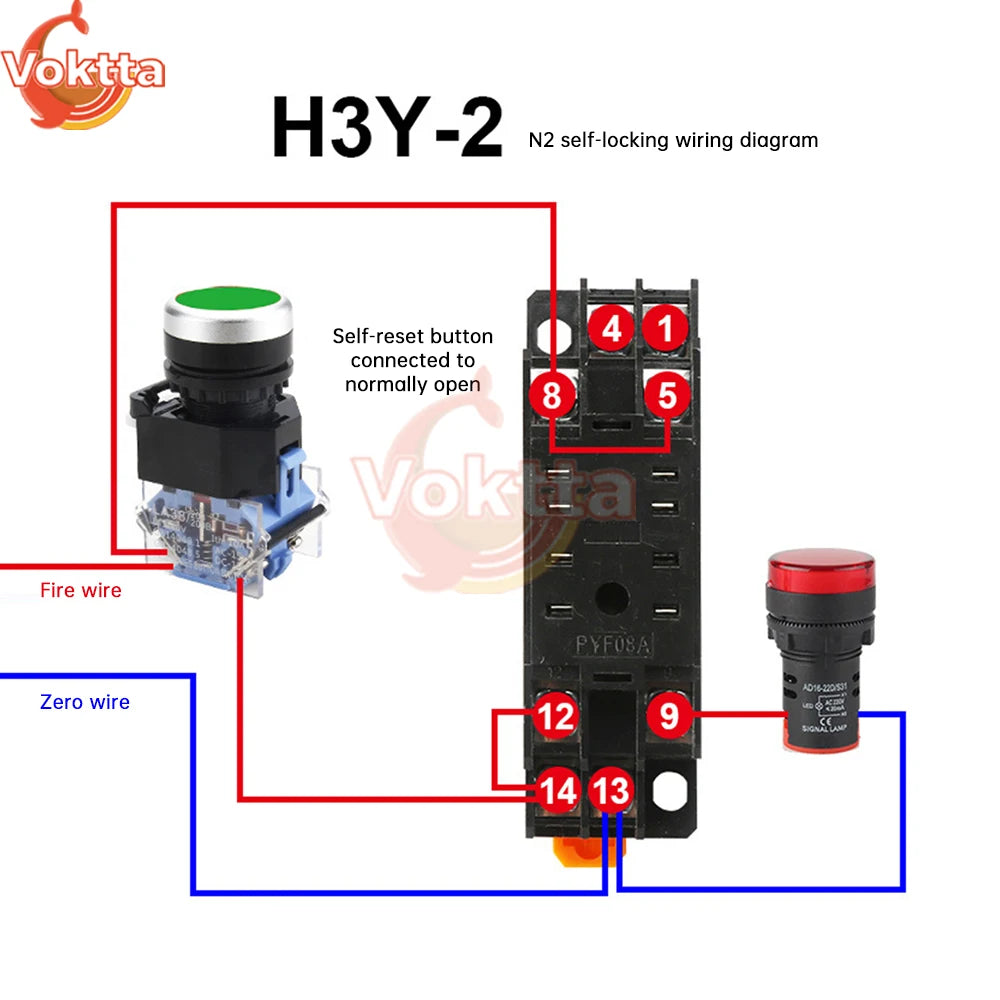 DC12V DC24V AC220V Digital Time Relay Mini Power-on Delay Controller Time Relay Cycle Time Control Delay Device with Base Socket