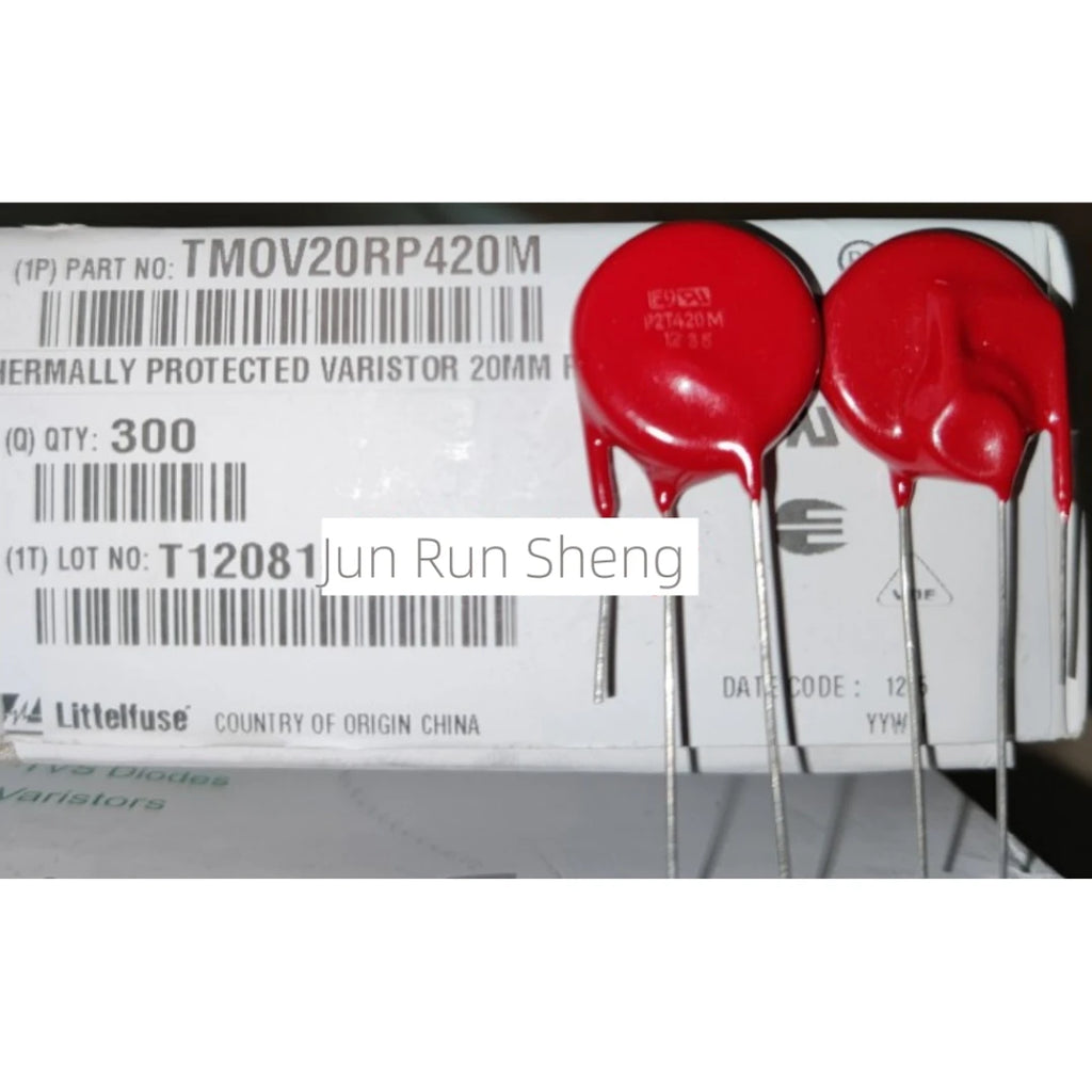 1/5/10PCS Litteifuse For TMOV20RP420M P2T420M Red Varistor 680V 10KA 20MM Rheostat AC420 DC560 600pF MOV TMOV20RP420ML2T7/X2759