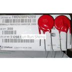 1/5/10PCS Litteifuse For TMOV20RP420M P2T420M Red Varistor 680V 10KA 20MM Rheostat AC420 DC560 600pF MOV TMOV20RP420ML2T7/X2759
