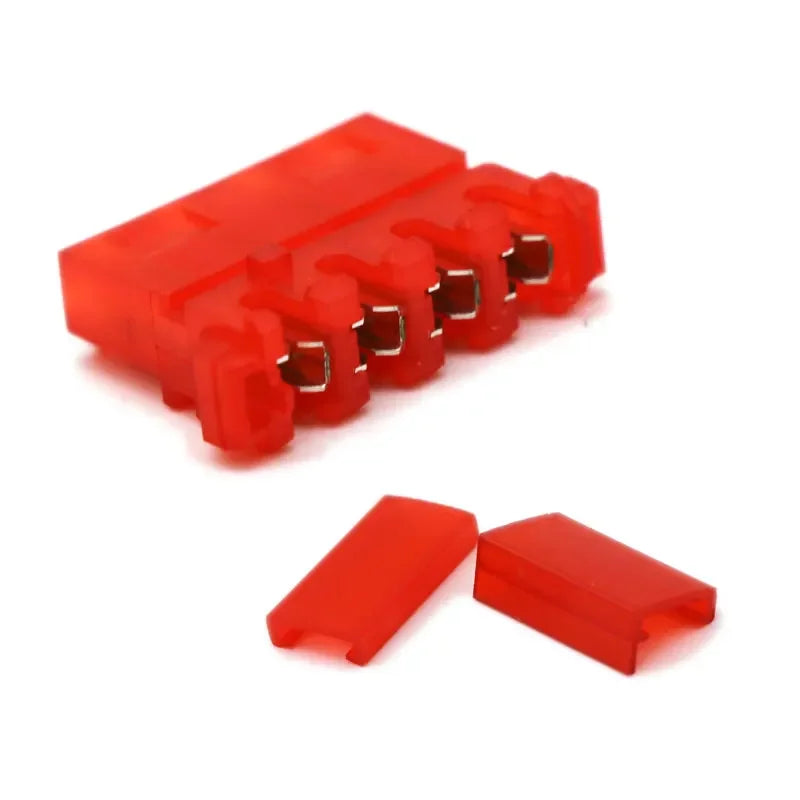 10pcs/lot Black Red Clear Crimp Molex IDE Crimped 4pin Power Connector Housing With End Cap 180 Degree and 90 Degree