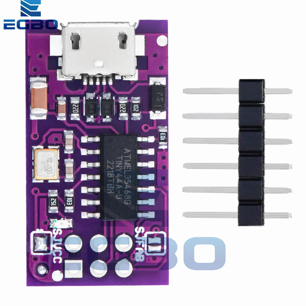 1~10PCS Micro USB Tiny AVR ISP ATtiny44 ATTiny45 ATTiny85 USBTinyISP Programmer Module  IDE Bootloader ISP Microcontroller 5V