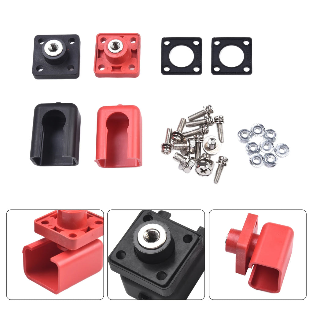 2pc 100-200A High Current Energy Storage Terminal Battery Connector Terminal Block Electrical Testing Equipment Accessories