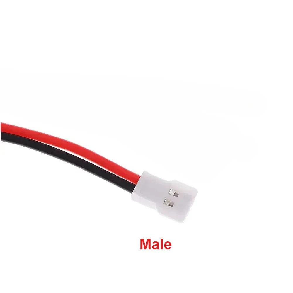 20PCS 51005 1S Lipo Balance Charger Cable 100mm Silicone Male/Female Plug 2.0mm Pitch for RC Models Indoor Drones Accessories
