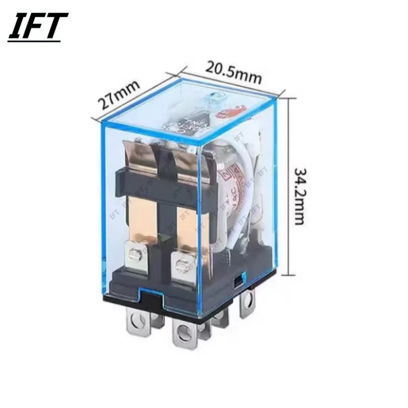 1Pc LY2NJ HH62P HHC68A-2Z Electronic Micro Mini Electromagnetic Relay 10A 8PIN Coil DPDT DC12V,24V AC110V 220V Hot