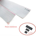 0.635mm Pitch Gray Flat Ribbon Cable 30AWG 10/14/16/20/24/26/30/34/40Pin for IDC FC 1.27mm Connector