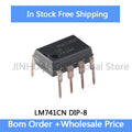 ~10-100Pcs LM741CN LM741 operational Amplifier Compensation type operational amplifier IC DIP-8 IC Chip In Stock 100% quality