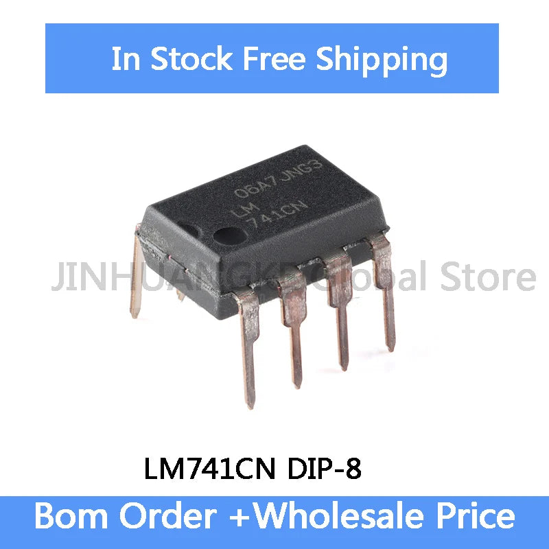 ~10-100Pcs LM741CN LM741 operational Amplifier Compensation type operational amplifier IC DIP-8 IC Chip In Stock 100% quality