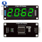 TM1637 LED Display Module for Arduino 4 Digit 7 Segment 0.56 inch Time Clock Indicator Tube Module Red Blue Green Yellow White