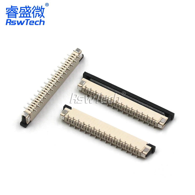 10Pcs FPC Connector socket FFC 1.0MM Drawer type Vertical 12P 14P 18P 20P 22P 24P 28P FPC Connector socket