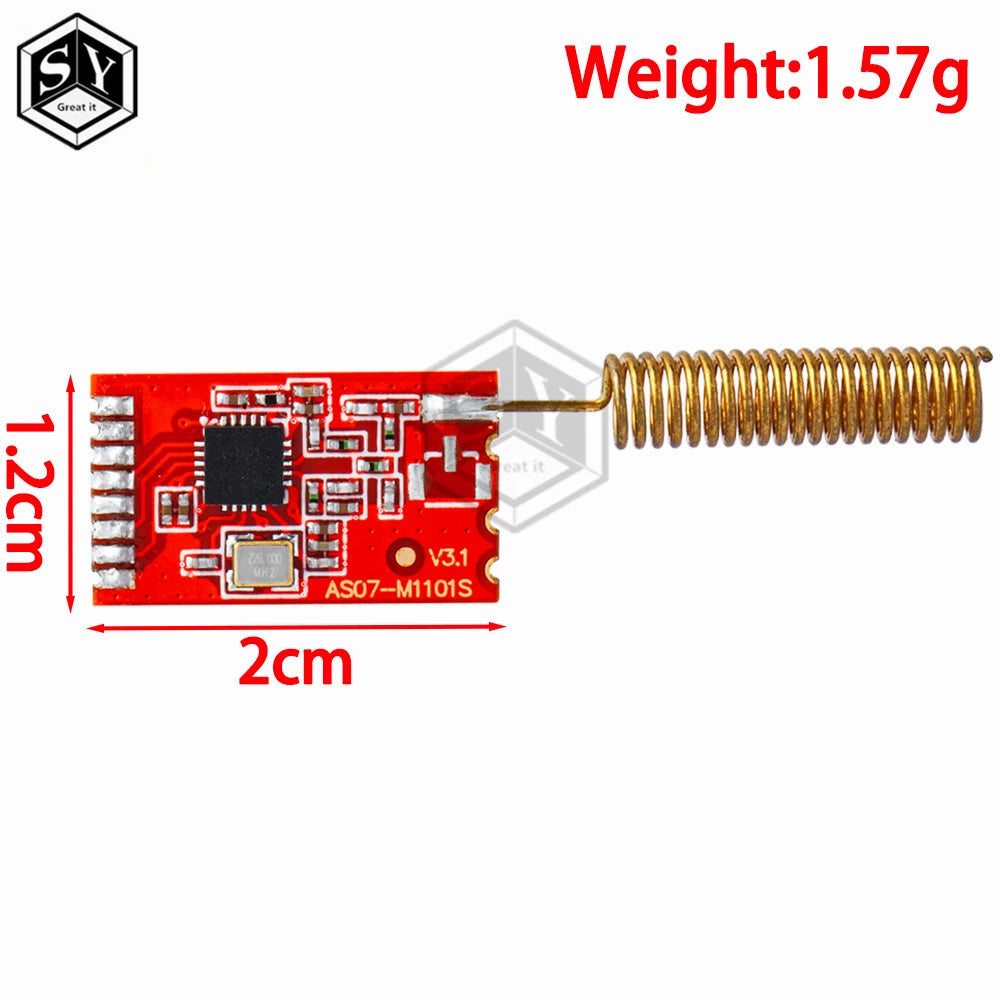CC1101 10mW Wireless Module 433MHZ 868MHZ 300-1000M Long Distance Transmission With SMA Antenna Wireless Transceiver Module