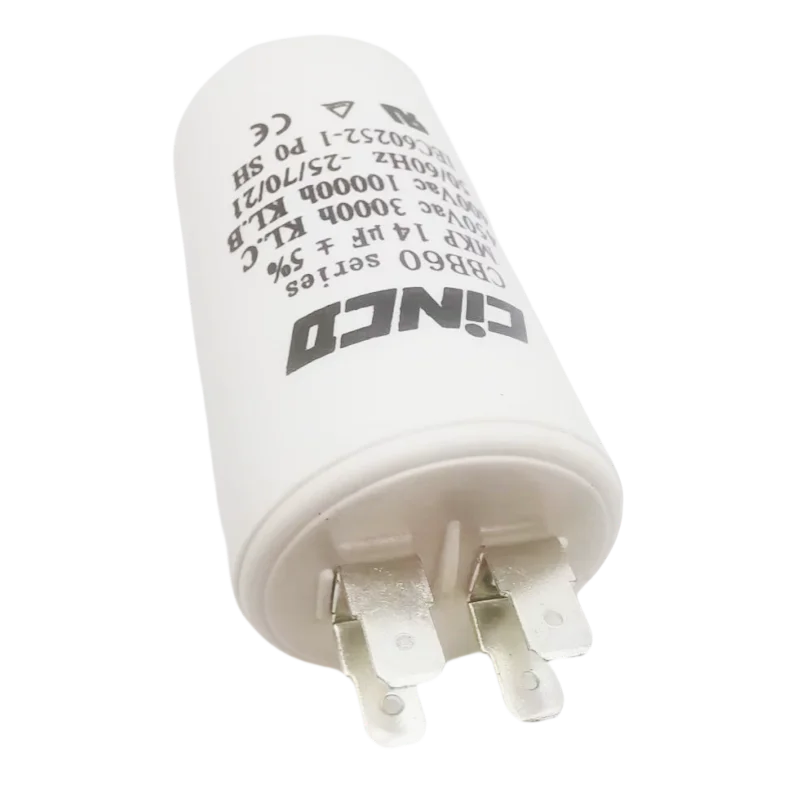 1PC 40/70/21 CBB60 Starting Capacitor14uF Motor Capacitor 50/60Hz 450VAC With M8 Screw For Electric Motor/Washing Machine