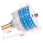2Pole 24step 2x24 rotary switch attenuator volume control DIY pot potentiometer