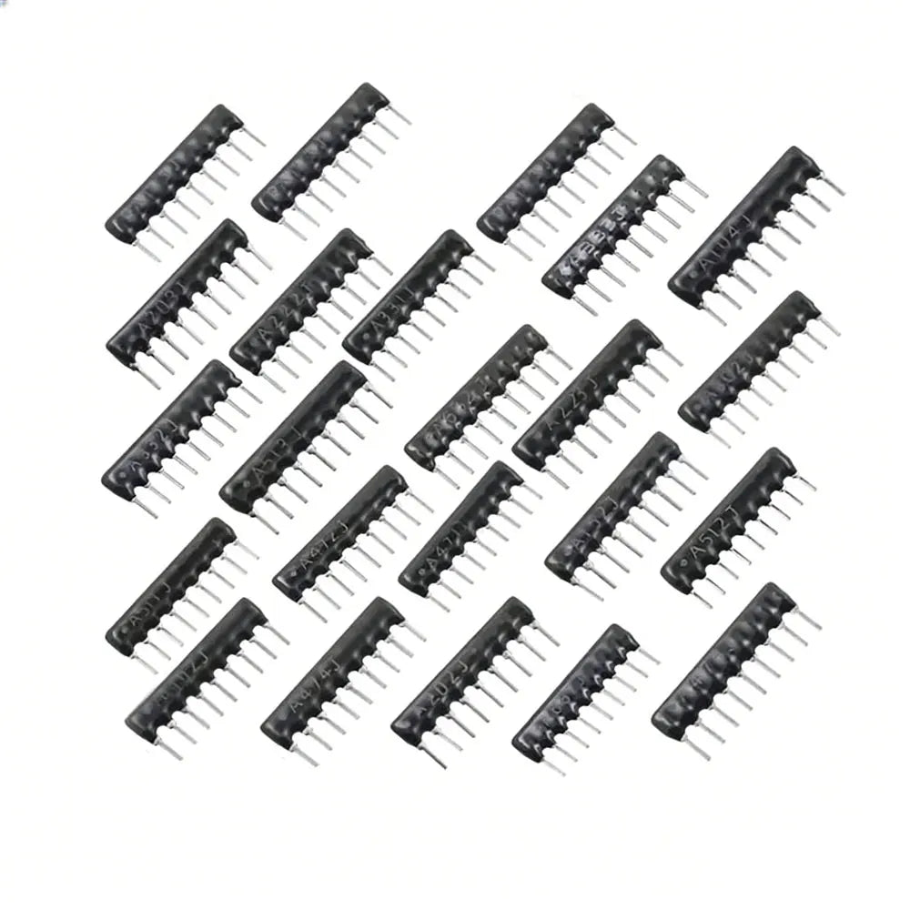 10pcs DIP exclusion Network Resistor array 9pin 47 100 220 330 470 510 680 1K 1.2K 1.5K 2K 2.2K 3.3K 4.7K 5.1K 5.6K 10K 100K ohm