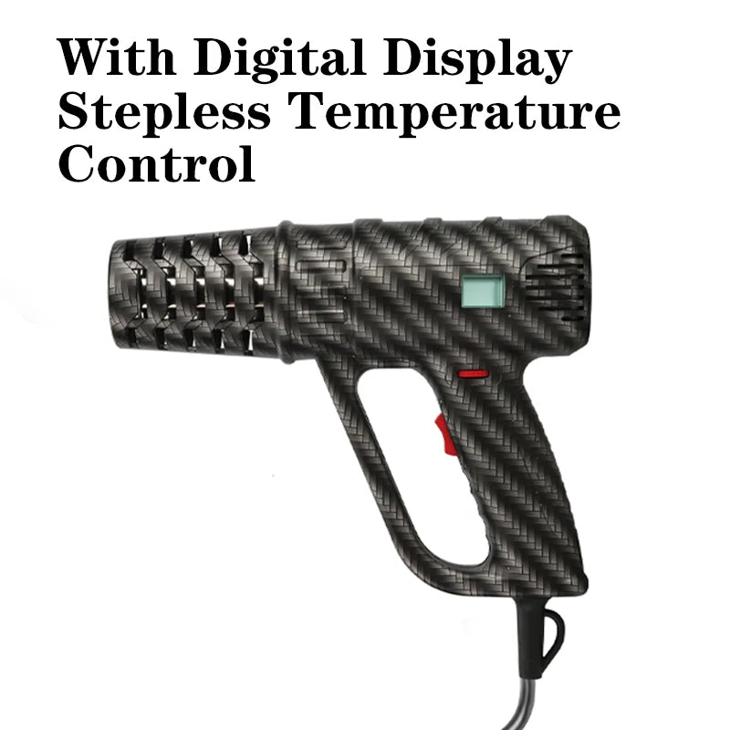 Professional Heat Gun, Adjustable Temperature, Special Tool for Car Vinyl Wrap, Window Film & Heat Shrink Film