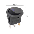12V LED Boat Switch with Light Car Truck Rocker Switch on/Off Control SPST 3 Pin 2 Position for Marine Auto 1/3/12pcs