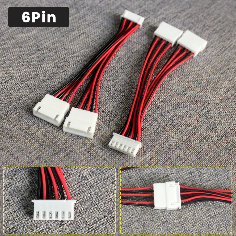 XH2.54 Y-Splitter Cable Male to 2 Female Connector 26AWG Fan Cable 2Pin 3Pin 4Pin 5Pin 6Pin Power Extension Cord Terminal Cable