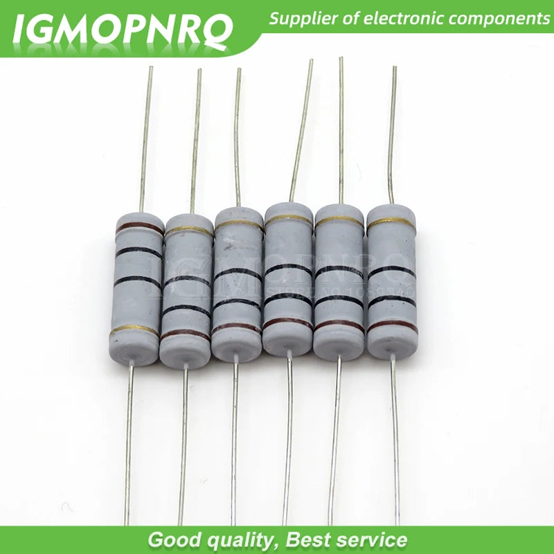 10pcs 5W Carbon Film resistor 5% 1R ~ 1M 2.2R 10R 22R 47R 51R 100R 150R 470R 1K 4.7K 10K 47K 1 2.2 10 22 47 51 100 150 470 Ohm
