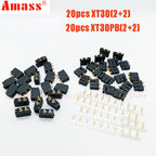 5/10/20Pairs Original Amass XT30(2+2)  XT30PB(2+2) Male Female Gold Plated Plug with Signal Pin for RC Drone Aircraft Car