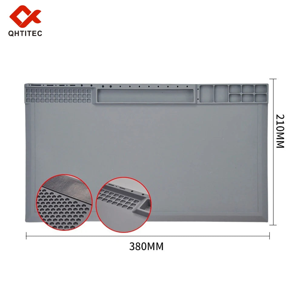 JCD Silicone Soldering Mat ESD Antistatic Heat Insulation Motherboard Electronics Phone Repair Maintenance Working Platform Pad