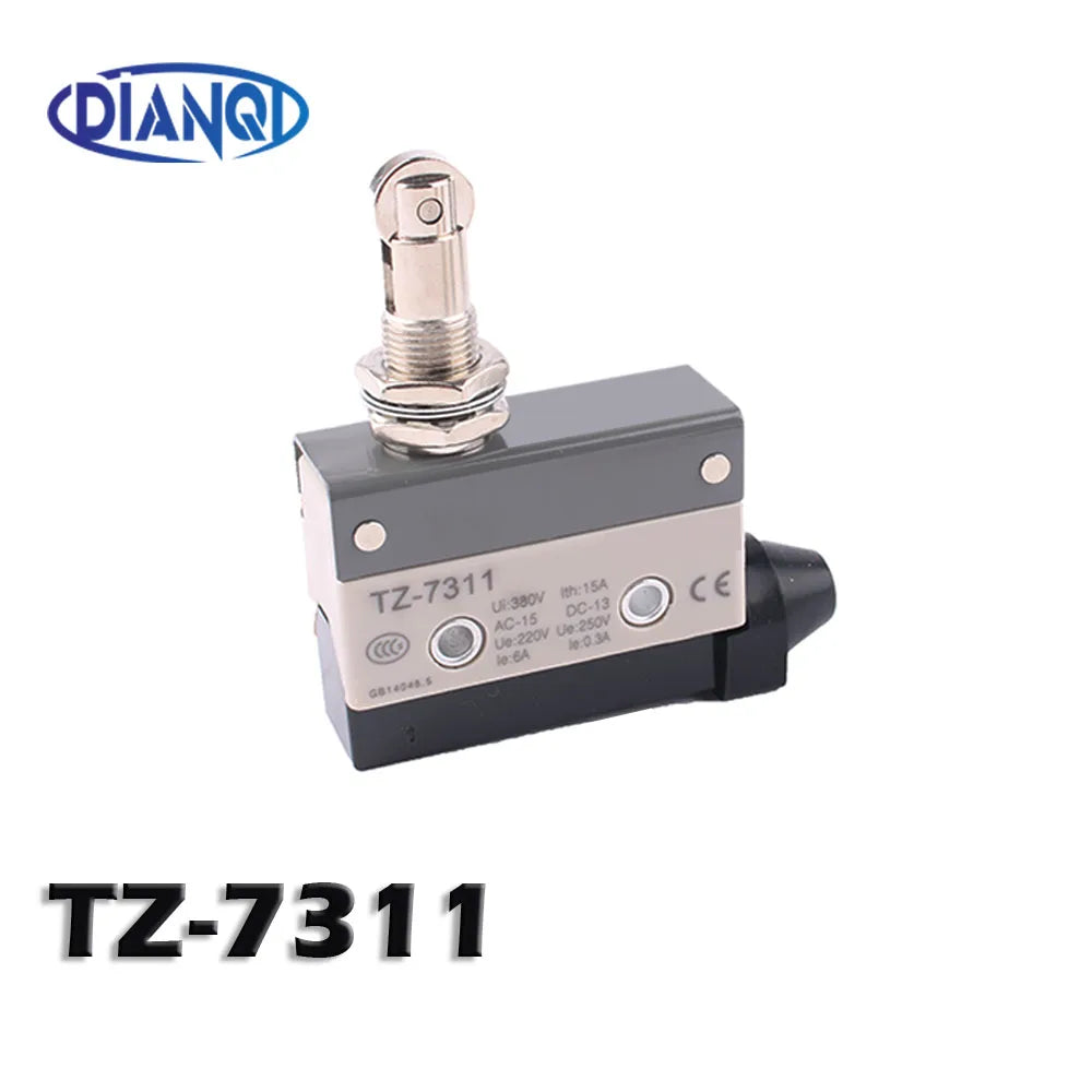 15A 250VAC TZ-7110 TZ-7141 TZ-7311 TZ-7312  Waterproof Micro Switch Travel Limit Switch Straight 90 degree Roller Lever