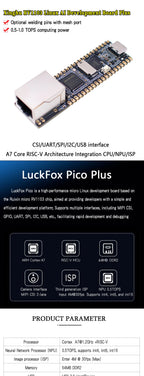 Luckfox Pico Plus,RV1103 Linux Micro Development Board,Integrates ARM Cortex-A7/RISC-V MCU/NPU/ISP Processors,With Ethernet Port