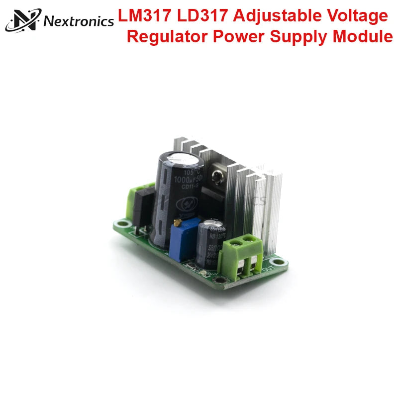 1PCS LM317 LM317T Adjustable Linear Voltage Regulator Step Down Power Supply Module with Rectifier Filter