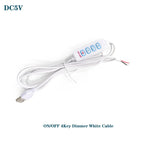 Warm White DC5V 3W USB LED Lights 5730 Chip Single/3 Color Reading Night Light Desk Book Tablet Lamp Switch Power Cable Dimmable