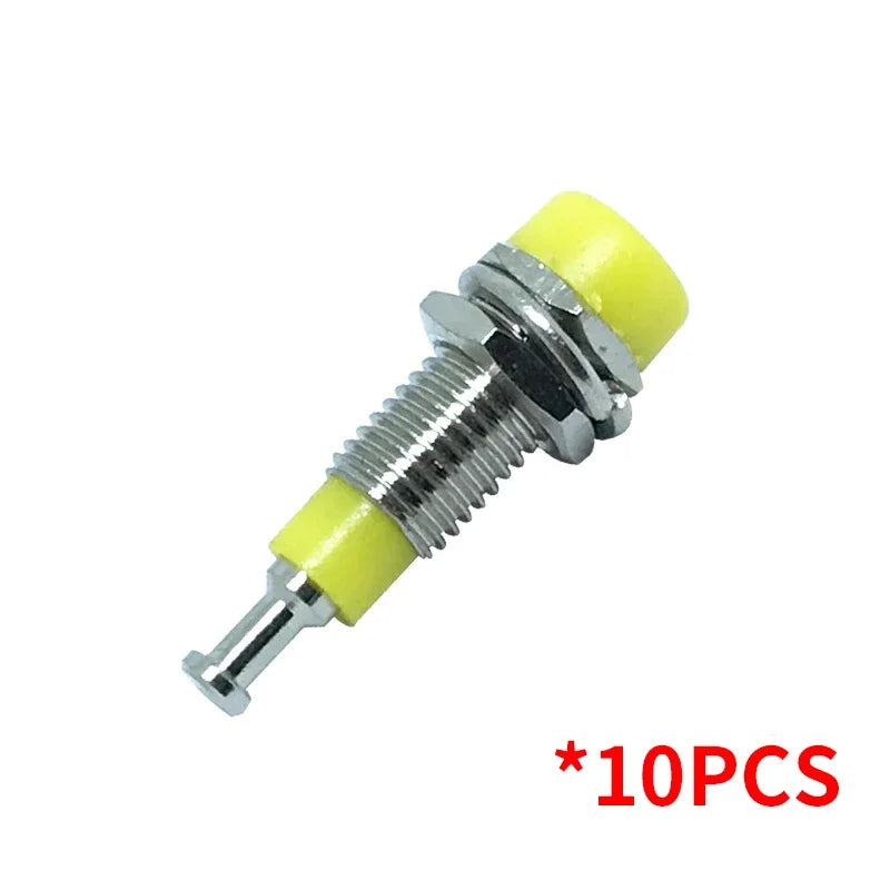 10/50/100PCS 2mm Banana Female Socket with Insulated Copper Terminal – Ideal for Panel Testing and Speaker Connections