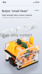Flat Button Switch Waterproof 30mm Self Reset Locking Momentary Latching Red Green Yellow White Blue Switch Light 6V12V24V220V
