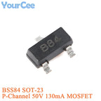 50pcs CJ3401A R1A CJ3401 R1 CJ3407 3407 CJ2307 S7 CJ2303 S3 CJ2321 S21 CJ2301 S1 CJ2305 S5 SOT-23 P-channel SMD MOSFET BSS84
