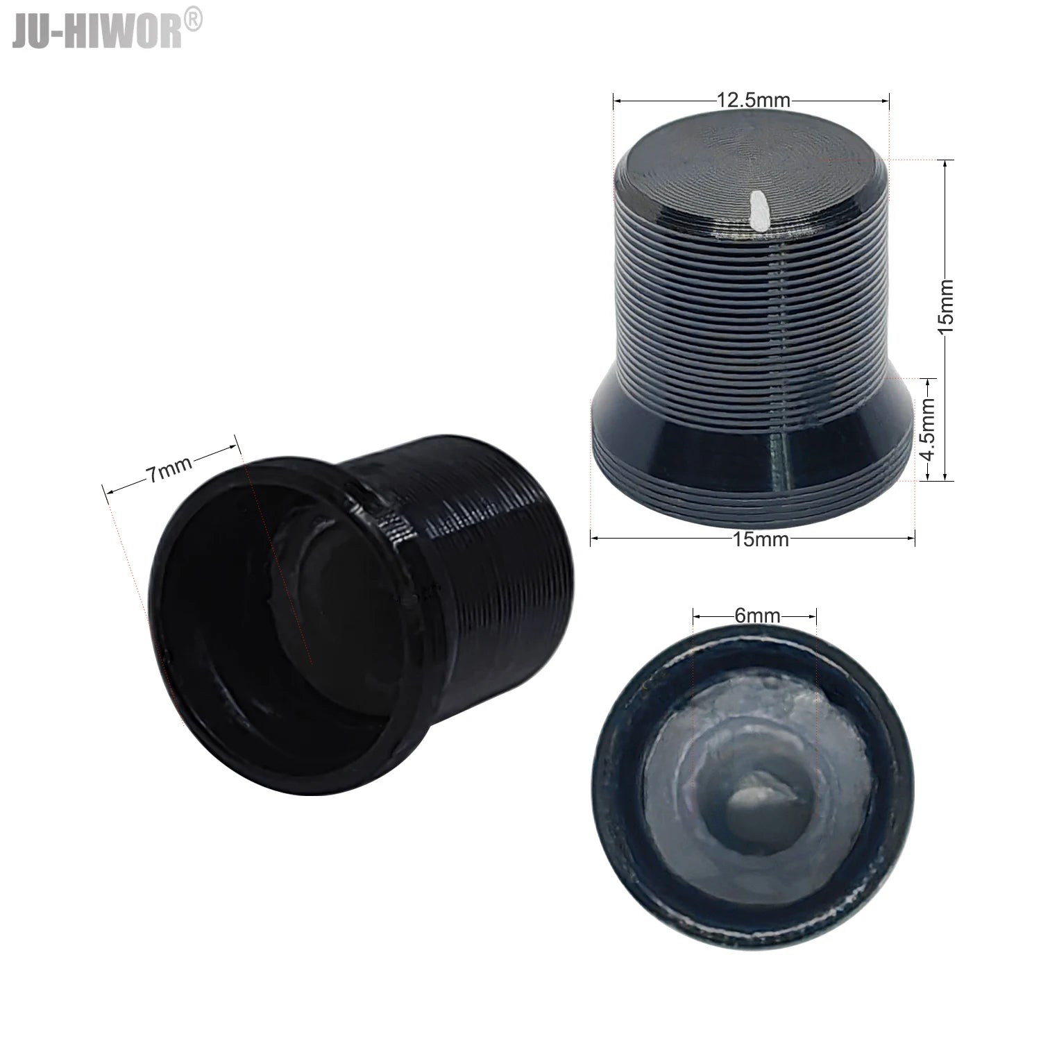 2pcs Tone Top 6mm Shaft Guitar Volume Aluminum Knob For Potentiometer Volume Control Rotary Knobs Diameter 13mm 15mm 26mm