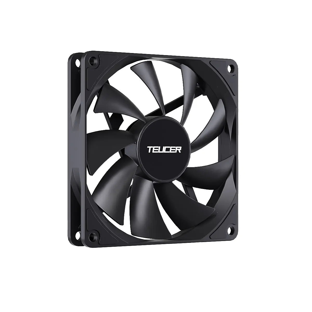 TEUCER 8015 Computer Case Fan 80mm/92mm 4-pin PWM High Airflow Ultra-thin Cooling Fan 1200-3000RPM Cascadable FDB Bearing Fan