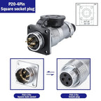 PLS20 Aviation Connector 2/3/4/5/6/7/8/9/10/12Pin Air Carrier Male Female Plug Connector WS20 TP20