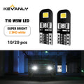 10/20x Car LED Bulb T10 W5W LED Signal Light Canbus 12V 6000K Auto Claerance Wedge Side Reverse Lamps 2835 2SMD White No Error