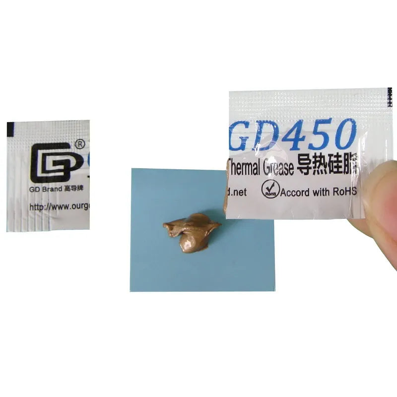 100 Pieces 0.5g Mini Bag Packaging GD Brand Series GD900 Thermal Grease Paste CPU Heat Sink Compound MB05
