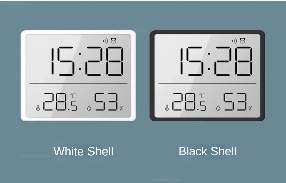 Multifunction Thermometer Hygrometer Automatic Electronic Temperature Humidity Magnetic Attraction Wall Monitor Clocks