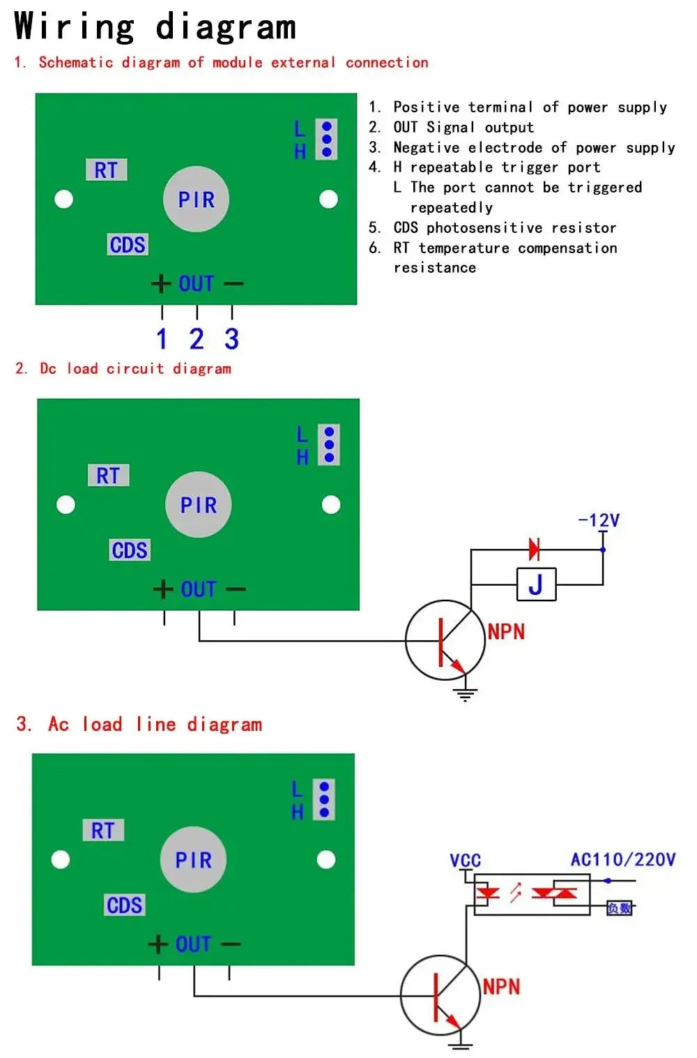 HC-SR501 Adjust IR Pyroelectric Infrared PIR Motion Sensor Detector Module arduino for kits Case